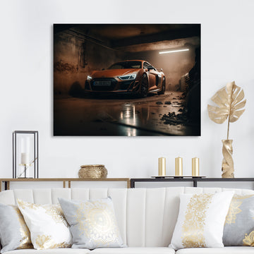 R 8 Exotic Car Photography - Cars Race Exotic Canvas Wall Art
